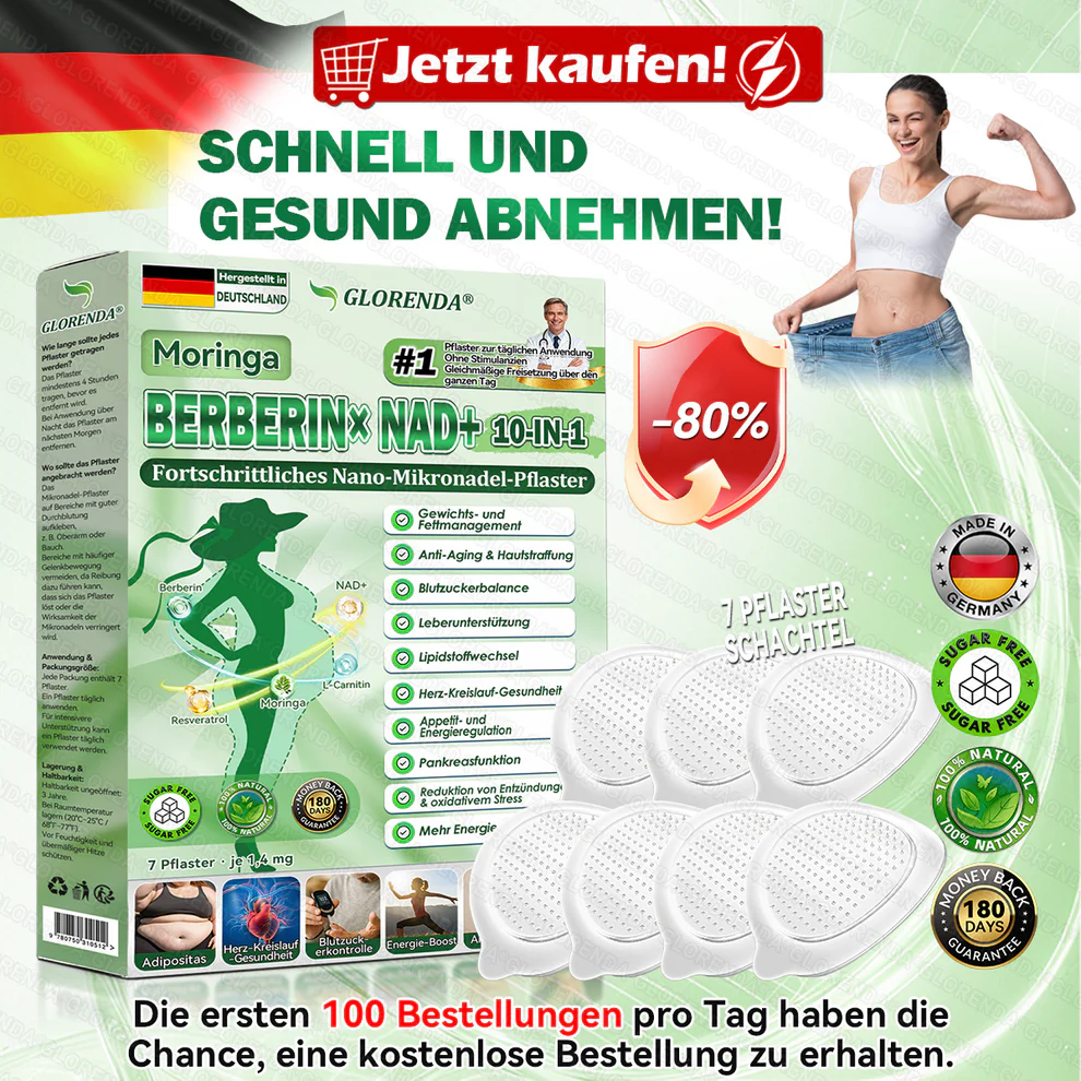 𝑮𝑳𝑶𝐑𝐄𝐍𝐃𝘼®𝙈𝙤𝙧𝙞𝙣𝗴𝗮 · 𝗕𝗲𝗿𝗯𝗲𝗿𝒊𝒏 × 𝑵𝘼𝘿+ 10-𝙞𝙣-𝟏 Fortschrittliches Nano-Mikronadel-Pflaster