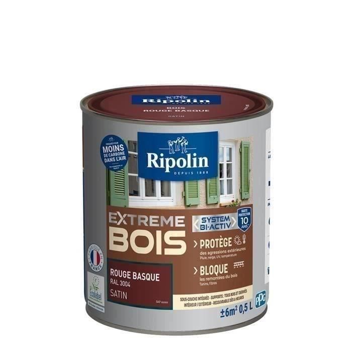Pintura satinada para madera RIPOLIN de alta protección durante 10 años que protege y realza su madera - Rojo Vasco