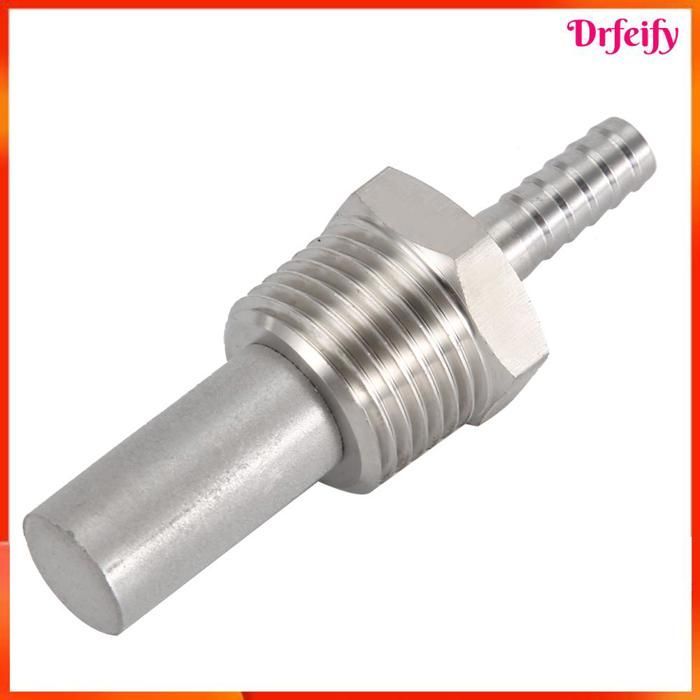 Pedra de Oxigênio Akozon 1/2 MPT, Pedra de Oxigênio com Encaixe de 1/4'' para Carbonatação e Aeração em Linha, Pedra para Cerveja Caseira (Conjunto Artístico 0,5, 2,0 mícrons)