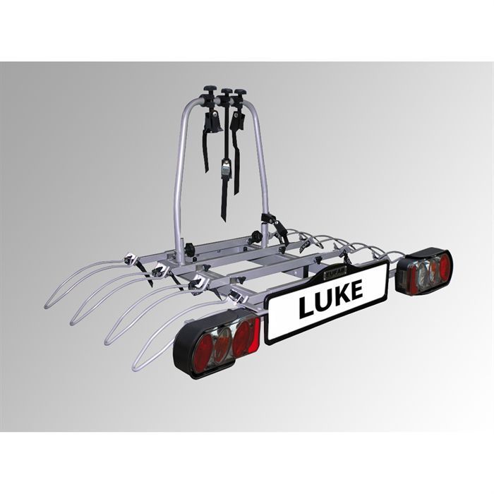 Eufab Luke fietsendrager voor 4 fietsen, te monteren op de trekhaak