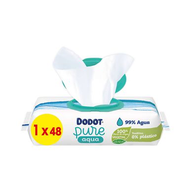 Dodot vauvan pyyhkeet Aqua Pure 0% muovia 48 kpl 48 kpl