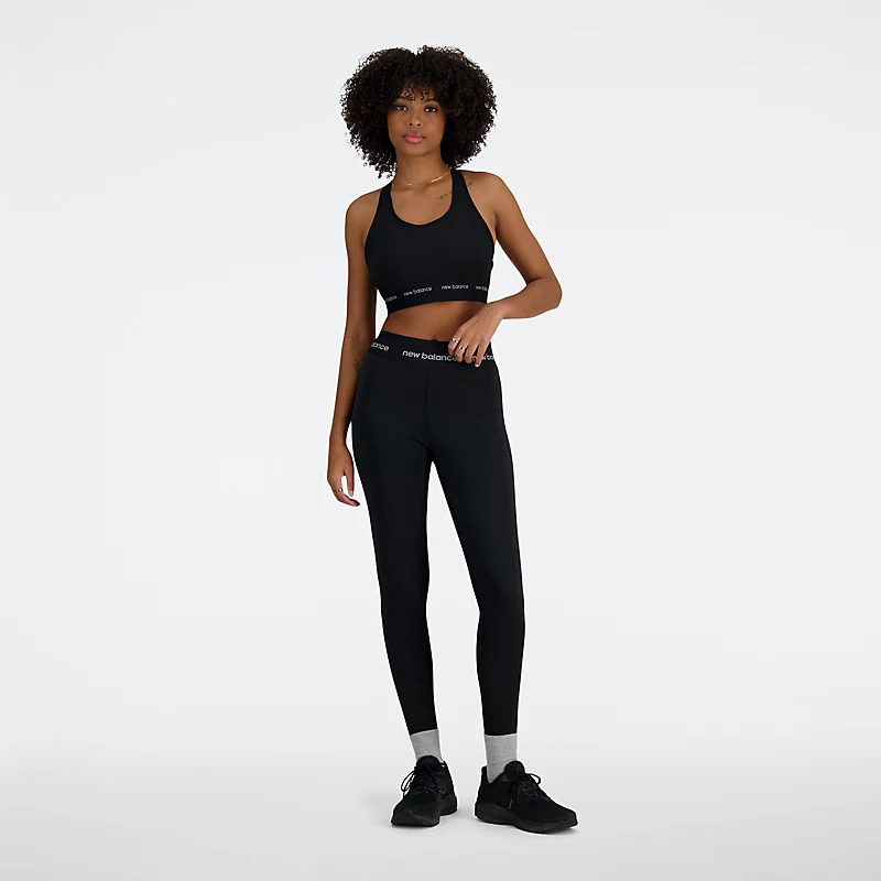NB Sleek Sport-BH für Damen mit mittlerem Halt – SCHWARZ