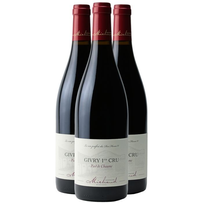 Domaine Michaud Givry 1er Cru Le Pied de Chaume 2023 - Grand Vin Rouge de Bourgogne (3x75cl)