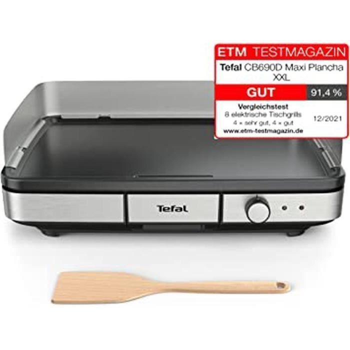 Chapa elétrica - TEFAL - Maxi Chapa XXL - 2300 W - 1150 cm² - Uso interno/externo