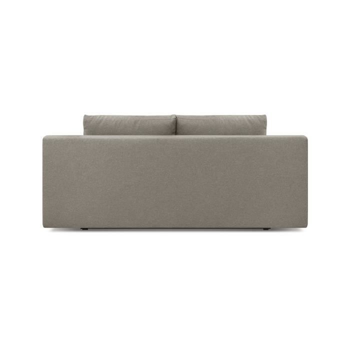 Schlafsofa – 3-Sitzer – MIKA – Beigefarbener Stoff – Staufach – B 192 x H 84 x T 93 cm
