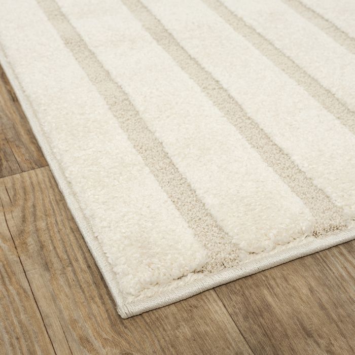Alfombra moderna - The Carpet - Everest - Alta densidad - Suave - 160x230 cm - Crema