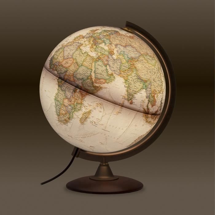 TECNODIDATTICA - Globo terrestre National Geographic Explorer Executive, iluminado, 30 cm, cartografia NATIONAL GEOGRAPHIC