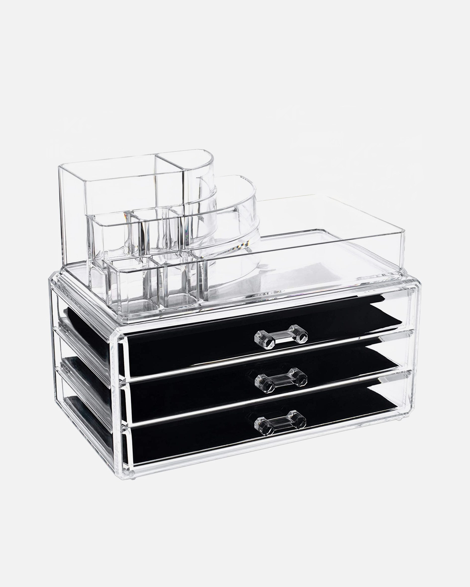 UNIQ Beautycase Organizer za šminku sa 3 ladice i 8 pretinaca – Prozirni