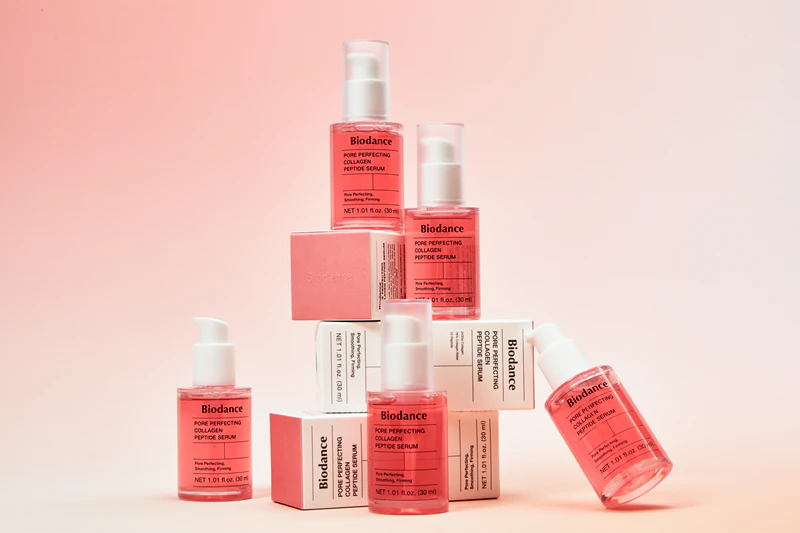 Sérum de peptídeos de colágeno Biodance Pore Perfecting: sérum regenerador e hidratante para poros dilatados e rugas.