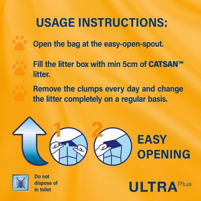 Catsan Ultra Plus paakkuuntuva kissanhiekka