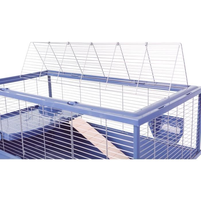Gabbia rialzata in filo metallico ZOLUX per porcellini d'India, Neolife - 99 x 54 x 79 cm - Blu
