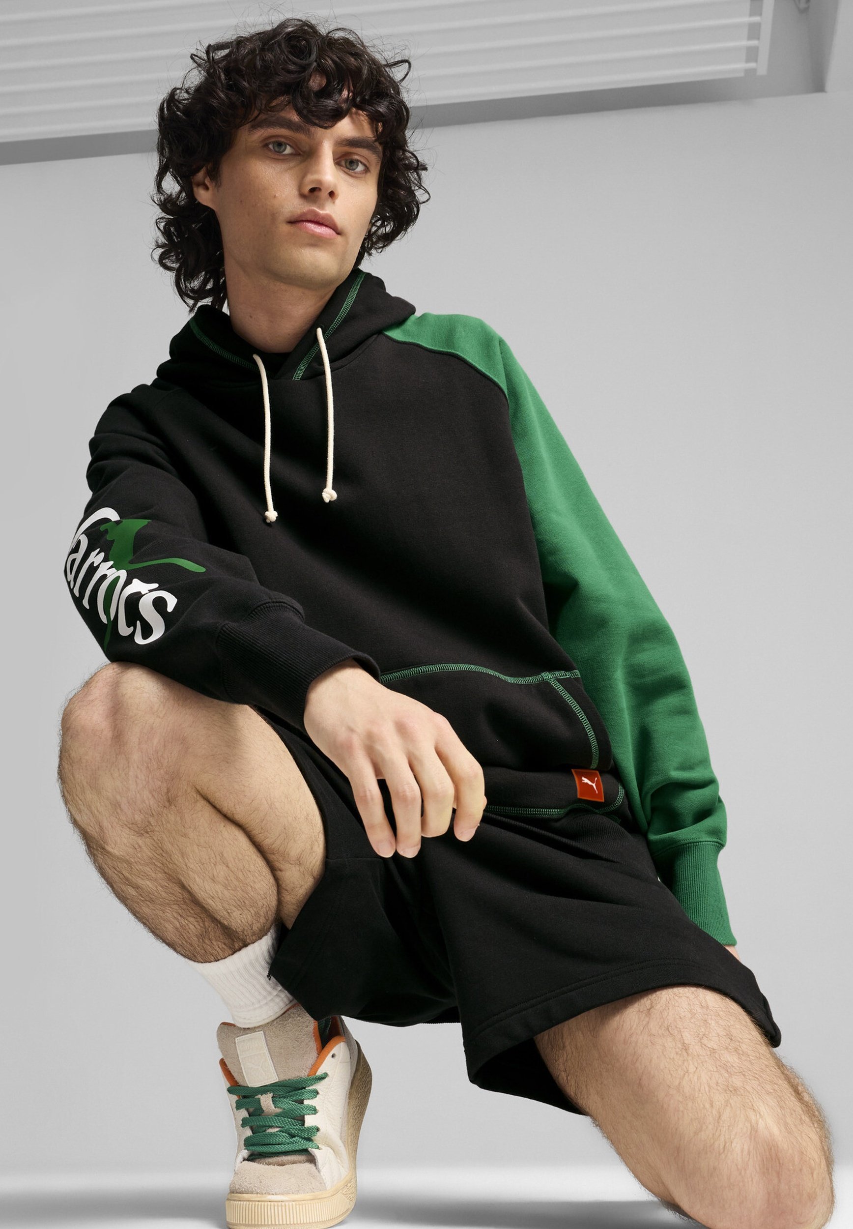 Felpa con cappuccio Puma CARROTS - nera