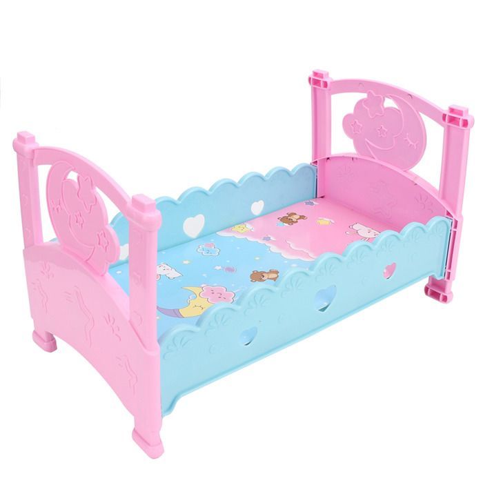 Mini joli lit de poupée de simulation, berceaux, meubles, maison de jeu pour bébé, jouets, accessoires