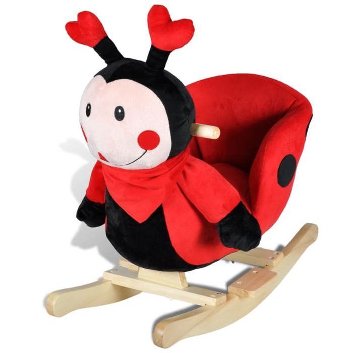 vidaXL Schaukel-Marienkäfer für Babys, Plüschtier, Kinderspielzeughaus 80071