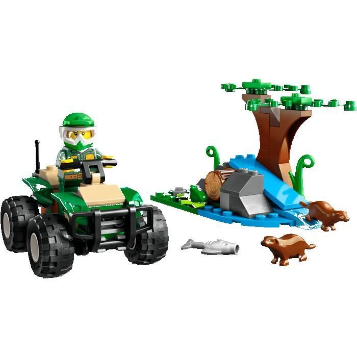 LEGO City 60394 Maasturi ja Saukon Luola Lahjat Lelut Keräilyesineet 5+