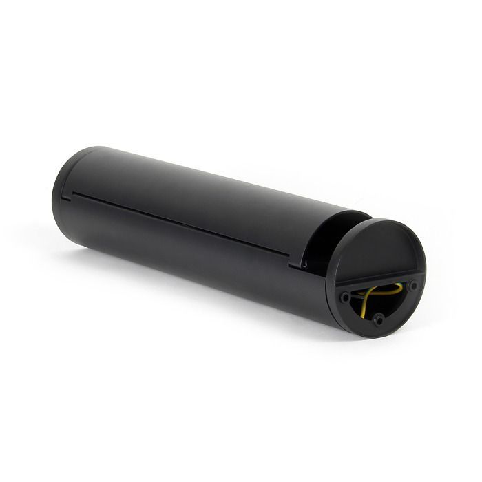 Wiltec Borne de jardin avec 2 Prises de courant – pour l’extérieur – en Aluminium – IP44 – Éclairage d’extérieur Pilier Potelet exté