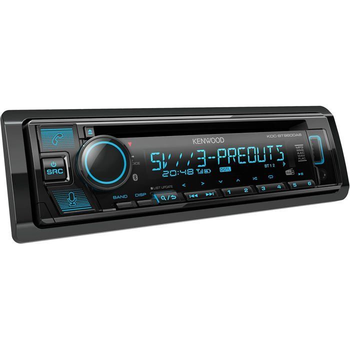 Kenwood KDC-BT960DAB Autoradio CD, Bluetooth, DAB+, USB, Compatible iPhone