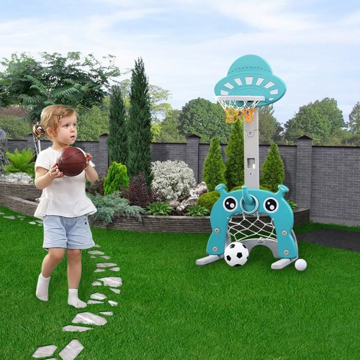 3-in-1 Basketball Hoop - JEOBEST - 58*55*146cm - Adjustable - Non-toxic - Unisex
