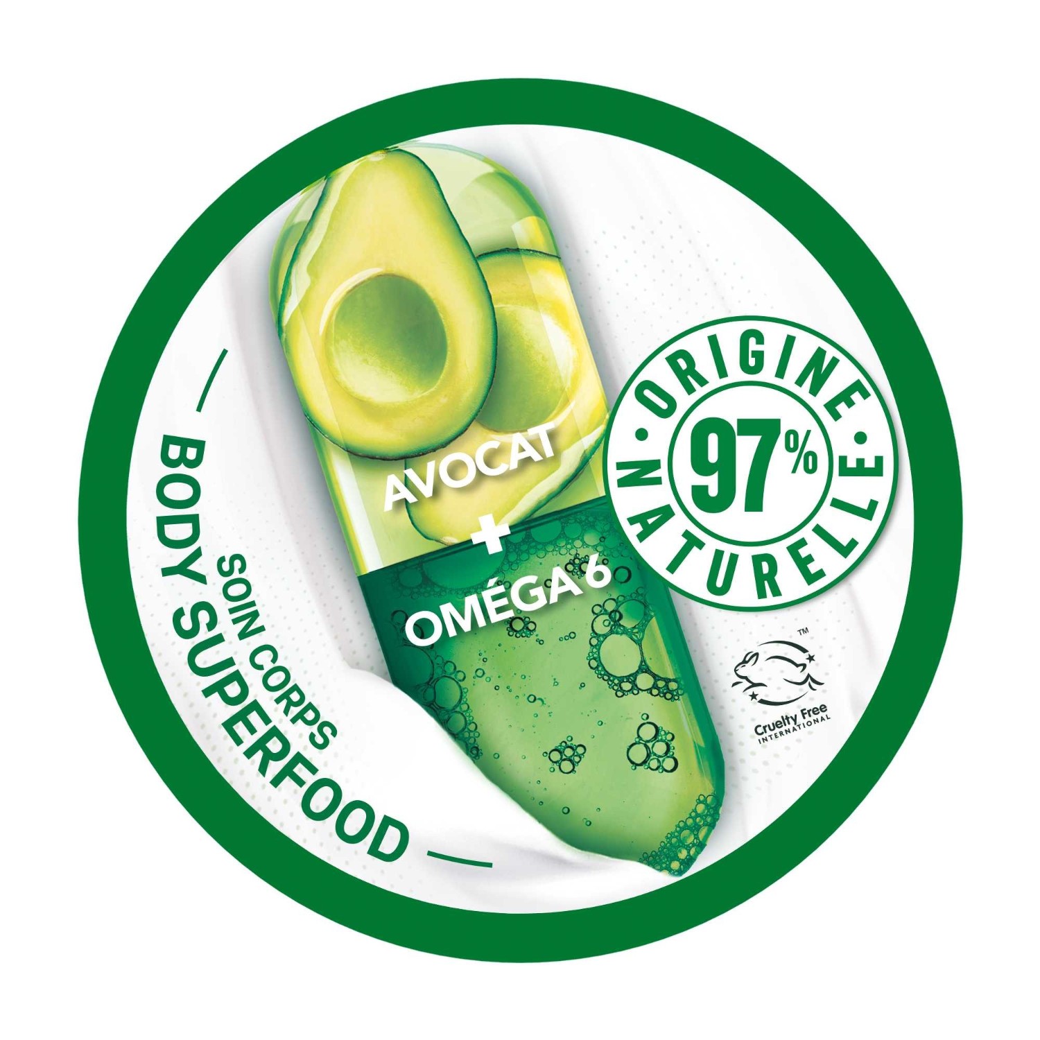 Garnier Crème corps nourrissante Avocat Oméga 6