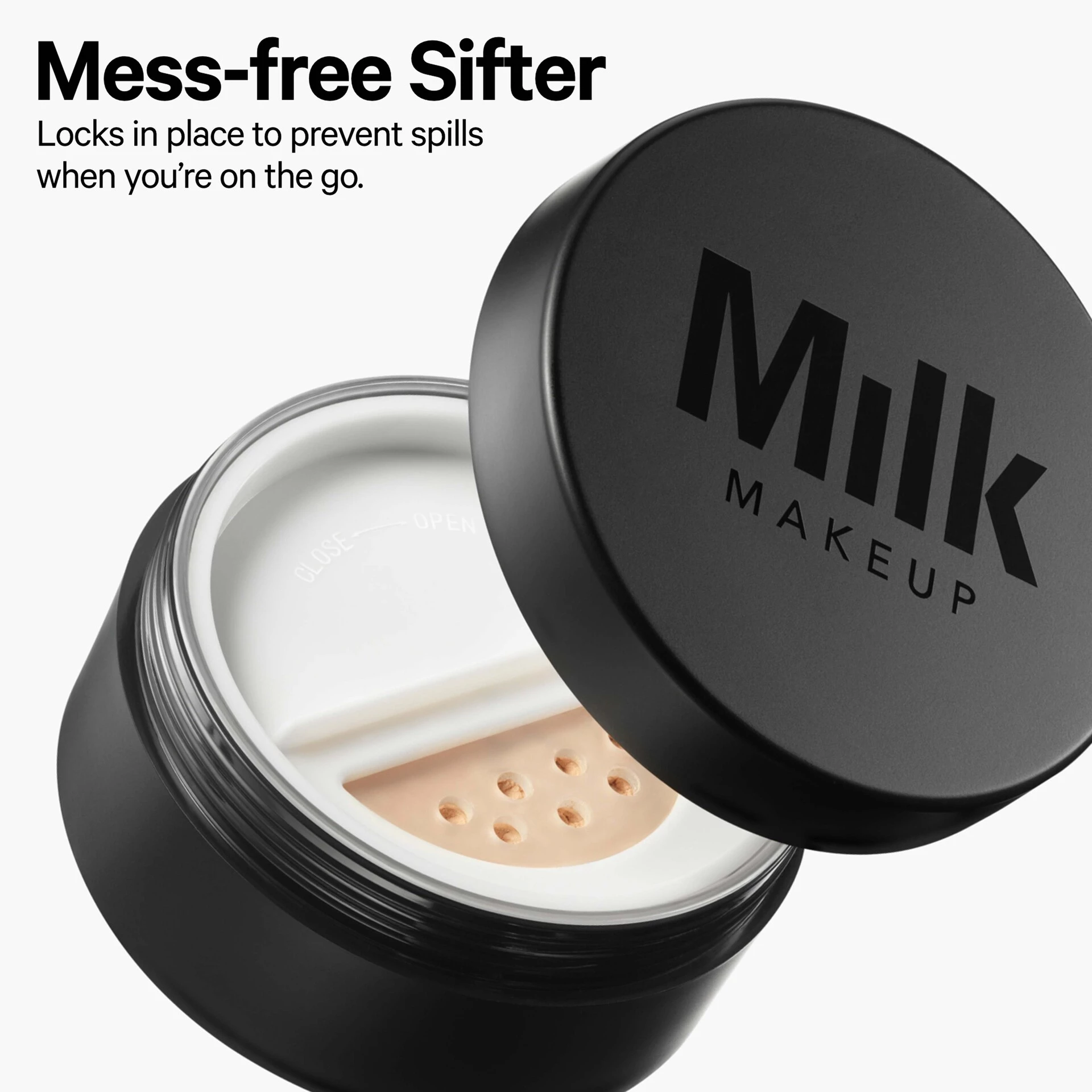 Pudră fixatoare translucidă mată Pore Eclipse Light - MILK Makeup
