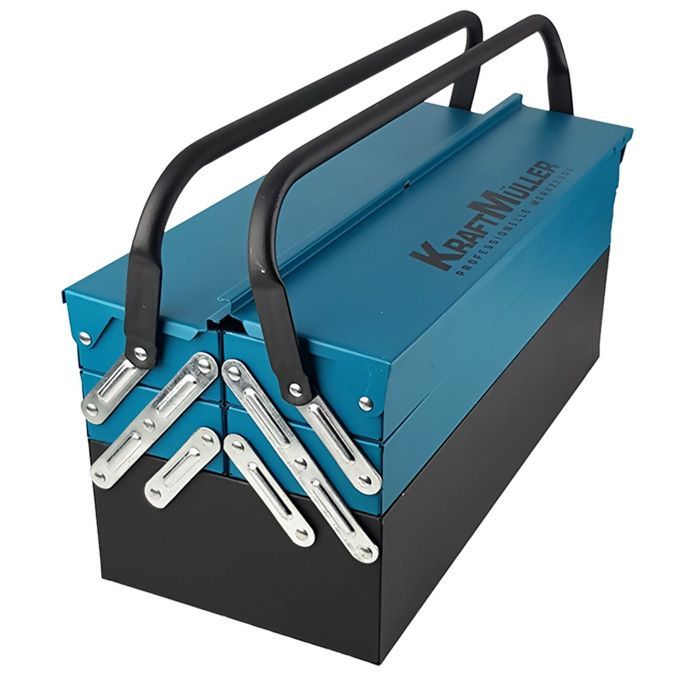 Caisse à outil Kraft Müller KM-85PCS  en métal ultra résistante 85 outils Chrome Vanadium, Tournevis, Pince