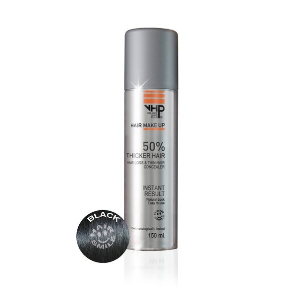 Lak za gostejše lase Volume Hair Plus črne barve 150 ml