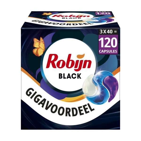 Robijn čepovi za deterdžent za pranje rublja Black Velvet<br>120 komada