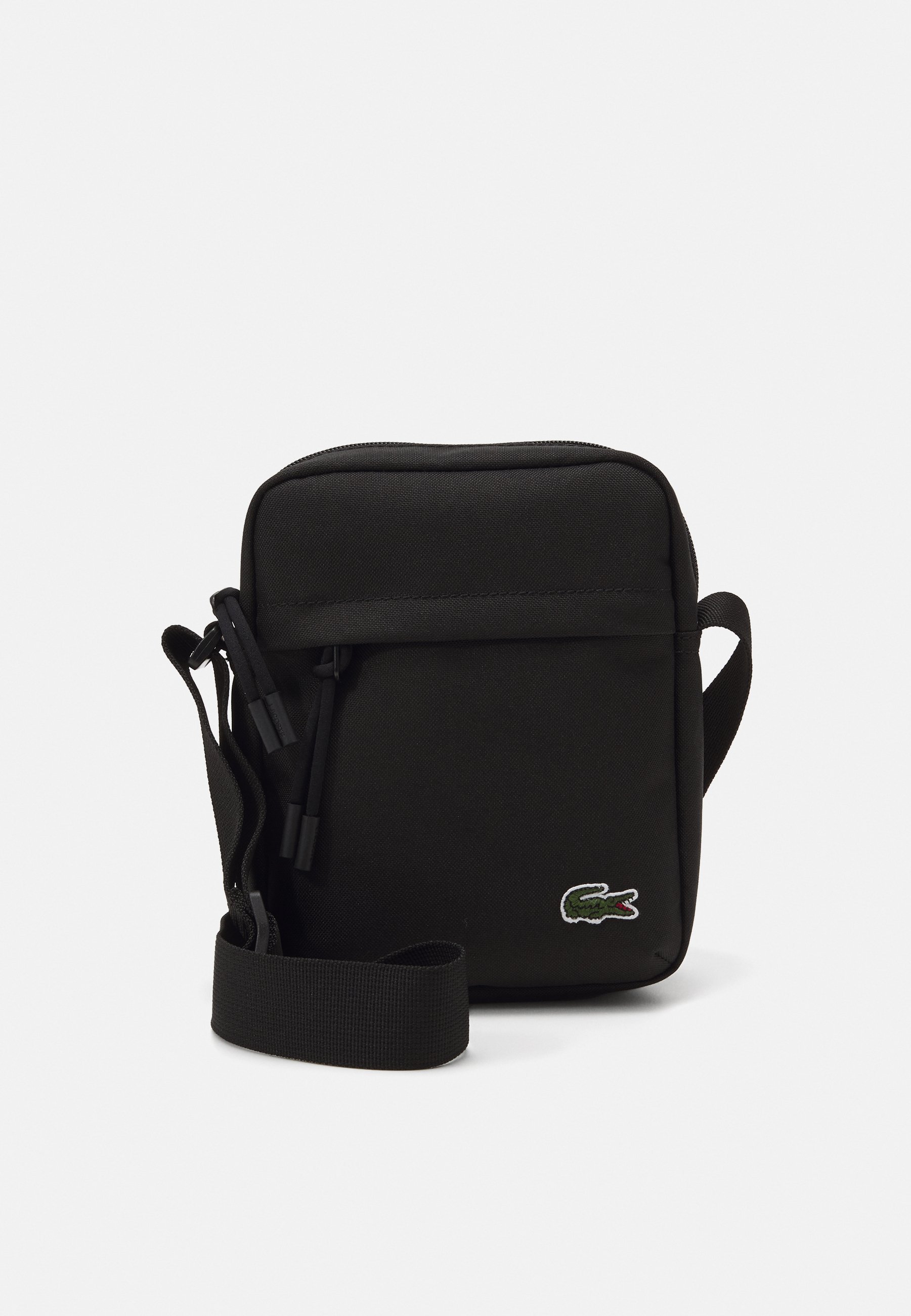 Lacoste VERTICAL CAMERA TAS UNISEX - Crossbodytas - zwart