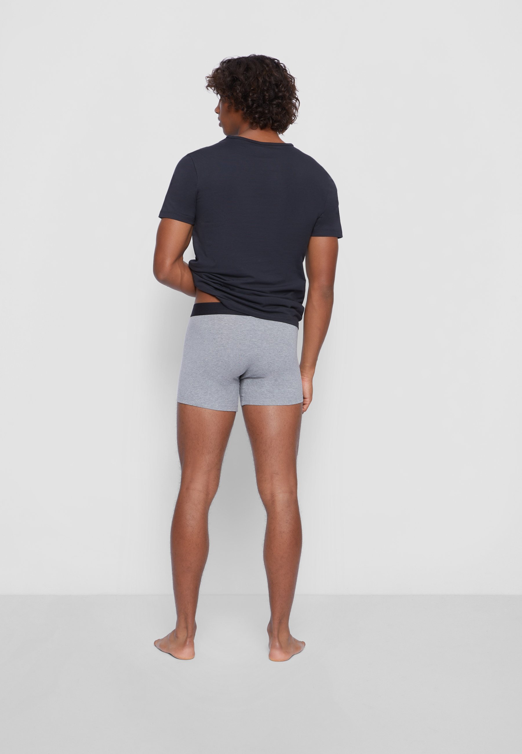 Levi's® MEN SOLID BASIC BOXER BRIEF, 4 PACK - Glaudės - juodos/pilkos melanžo spalvos