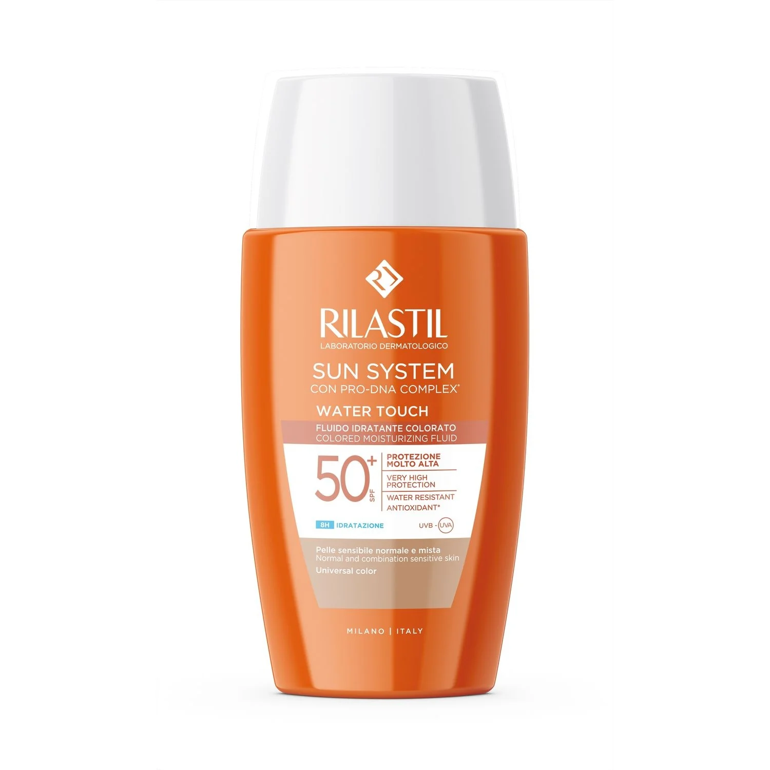 Sun System Water Touch Matt SPF50+ universal color - Solare viso alta prot.