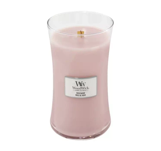 Woodwick Large Jar Candle świeca zapachowa Rosewood 610g