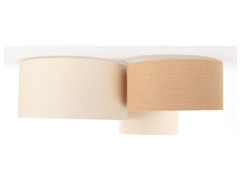 Lampa sufitowa Boho 3-punktowa beżowa