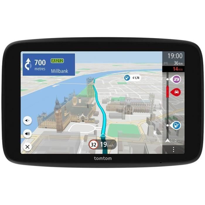TomTom GO Camper Max de 2.ª generación - GPS para autocaravanas, caravanas y coches - Pantalla de 7 pulgadas - Puntos de interés específicos - Mapa mundial