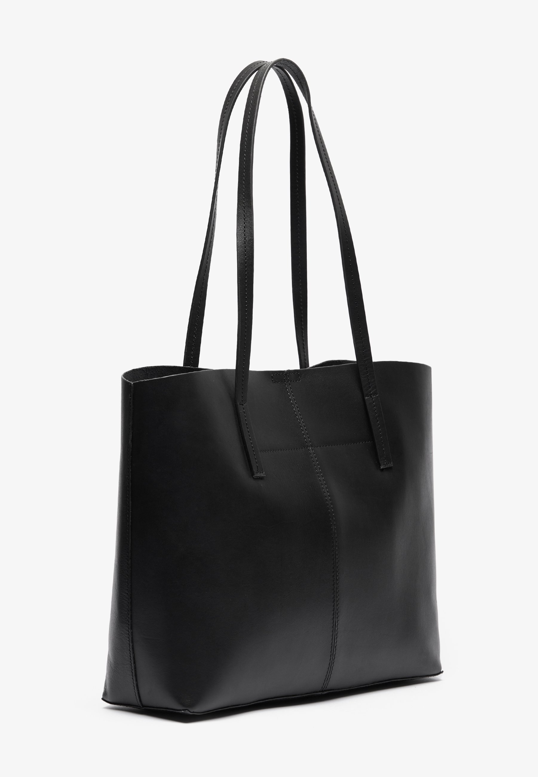 Zign LEATHER - Tote bag - zwart