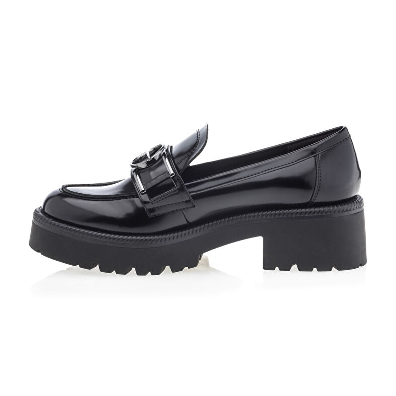 Svarte loafers/båtsko til dame