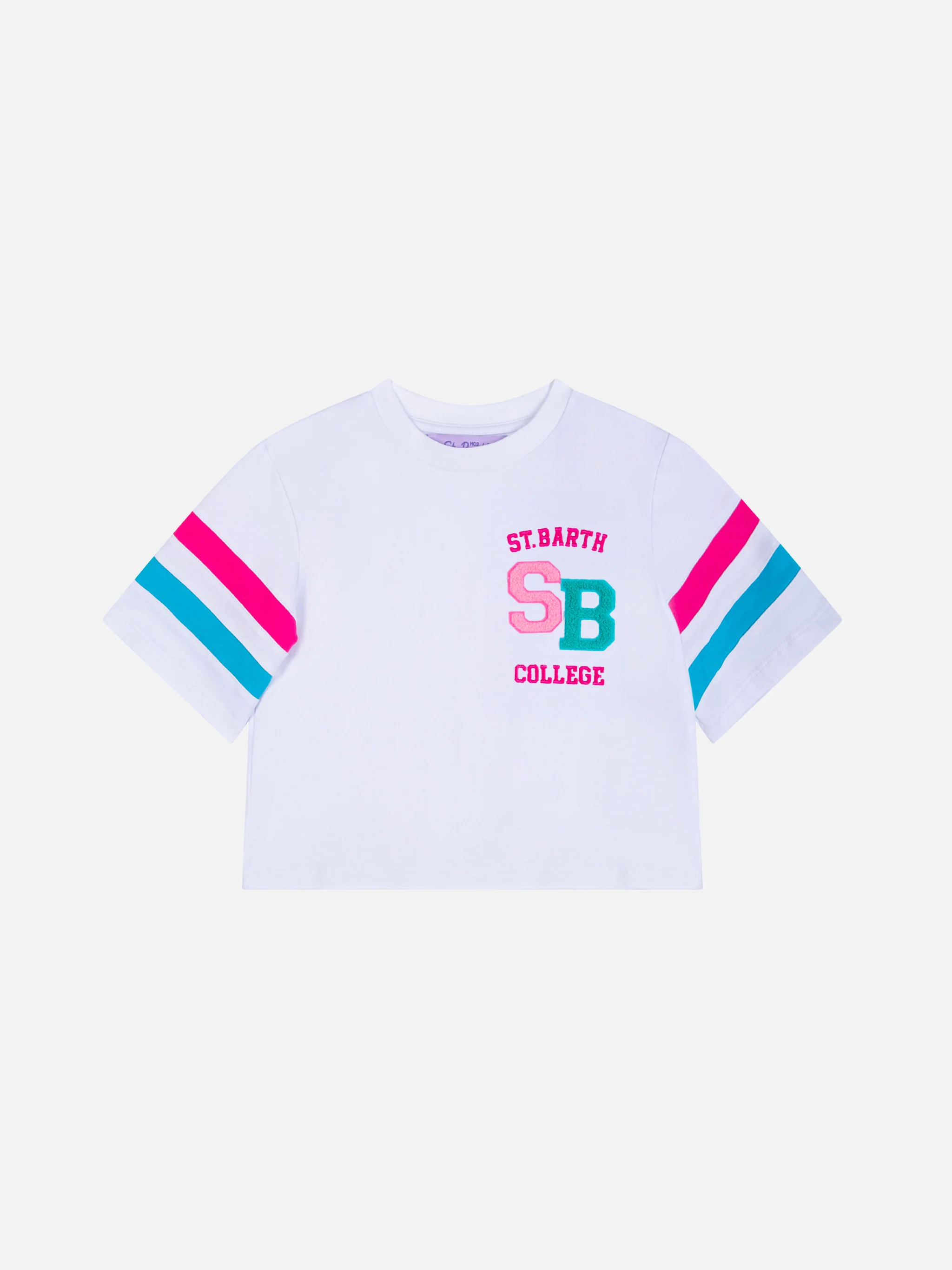 Kinder T-shirt van katoen met korte mouwen