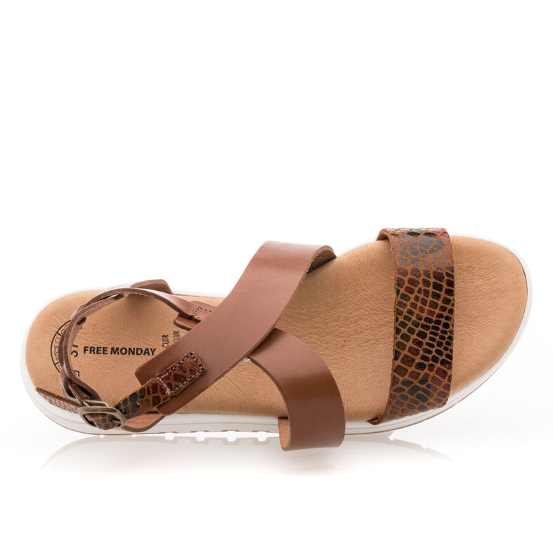 Brune sandaler / sko med åben tå til kvinder