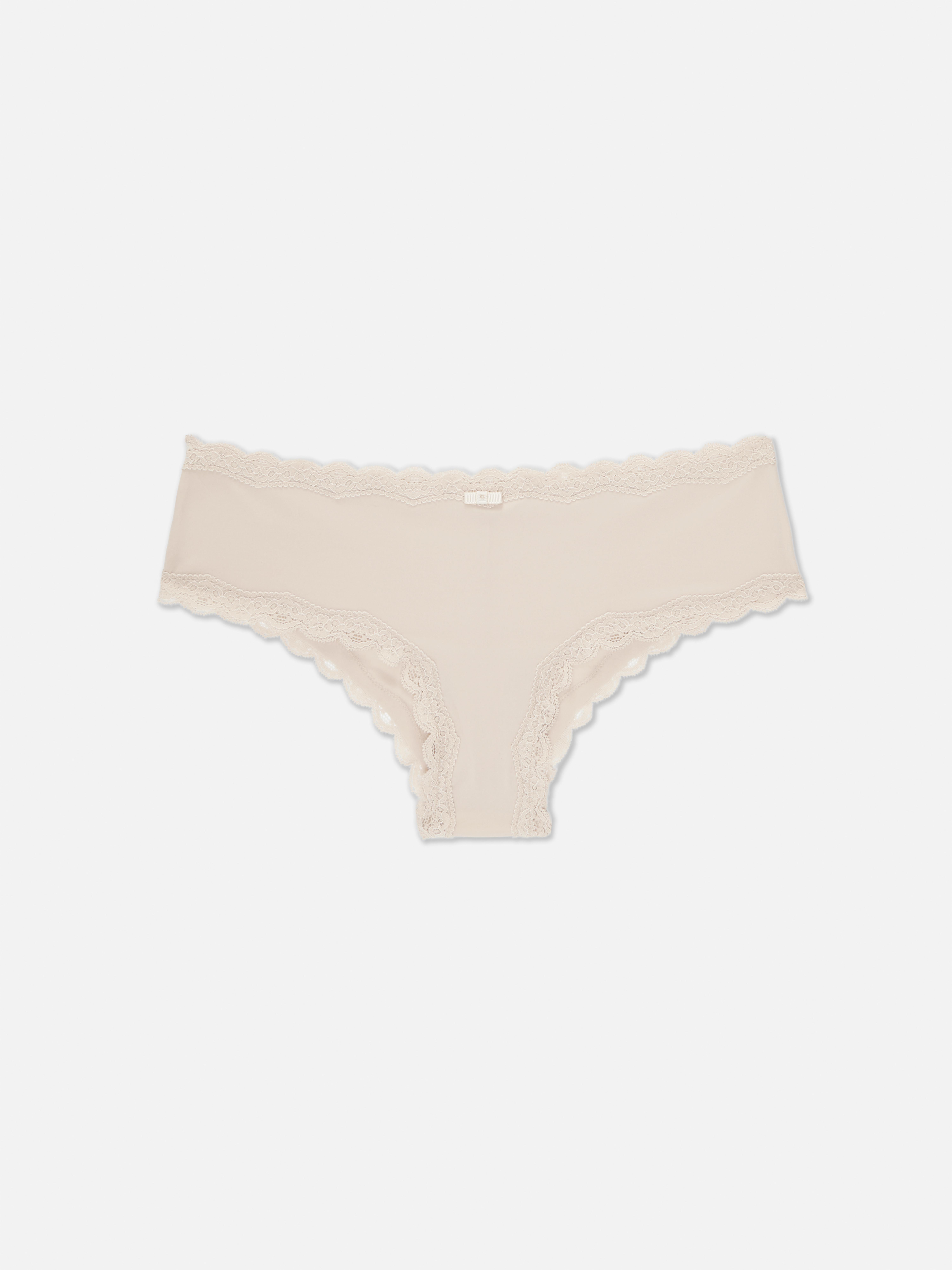 Culottes hipster à bordure en dentelle, lot de 3. Trois culottes hipster confortables ornées de magnifiques bordures en dentelle.