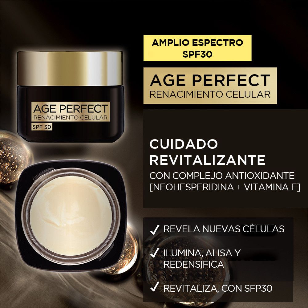 Регенеришућа крема за обнављање ћелија Age Perfect SPF30 са антиоксидативним комплексом Креме против бора и старења
