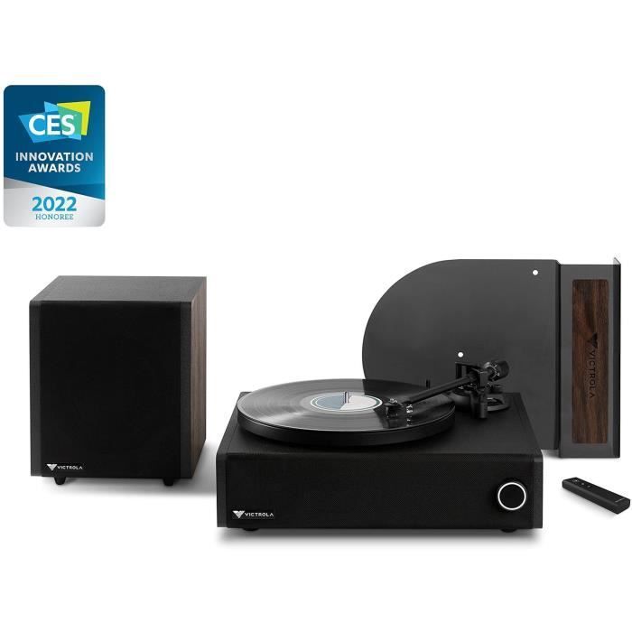 VICTROLA Bluetooth-draaitafel V1 + Express-subwooferbundel