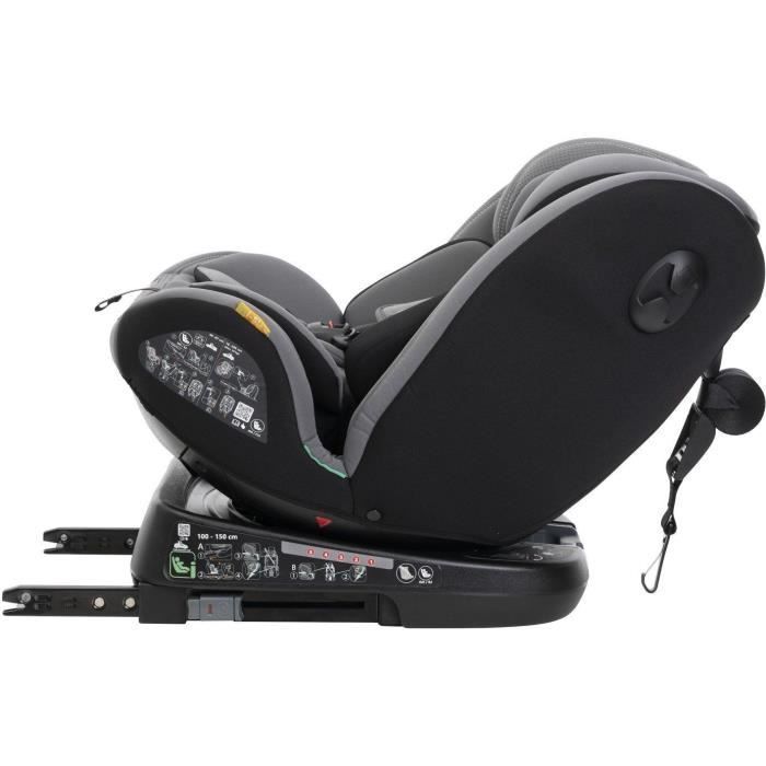 Silla de coche Chicco Unico Evo - Grupo 0/1/2/3 - i-Size - Reclinable - Reductor - Gris/Negro