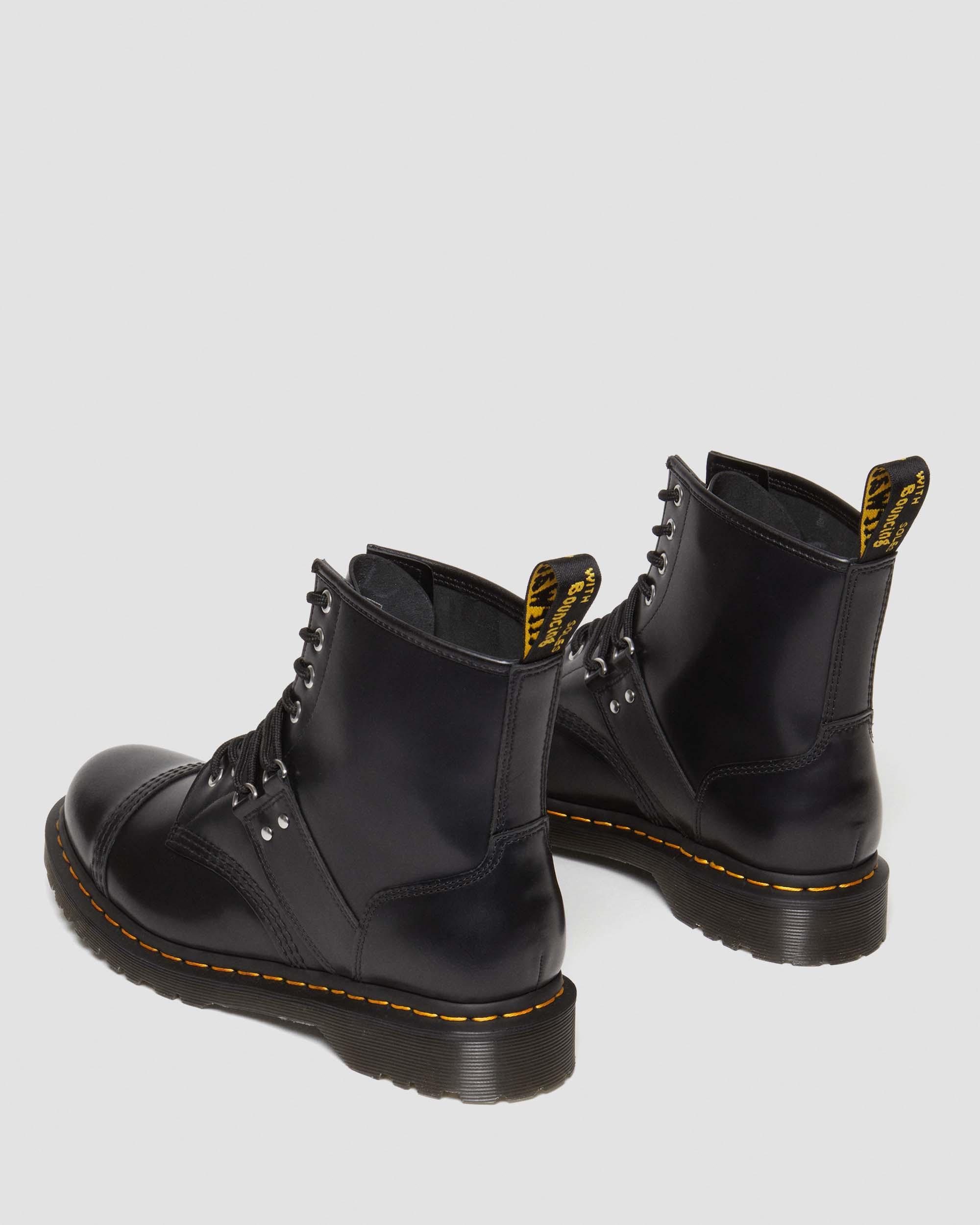 1460 Hardware Polished Smooth Leather Lace Up Boots