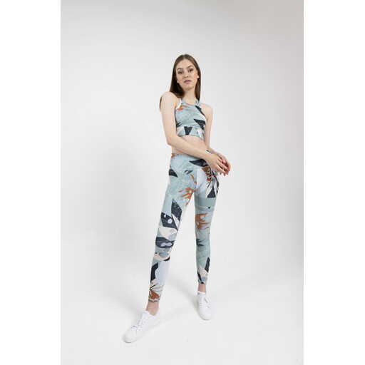  Colanți de fitness Peachperfect verde tropical