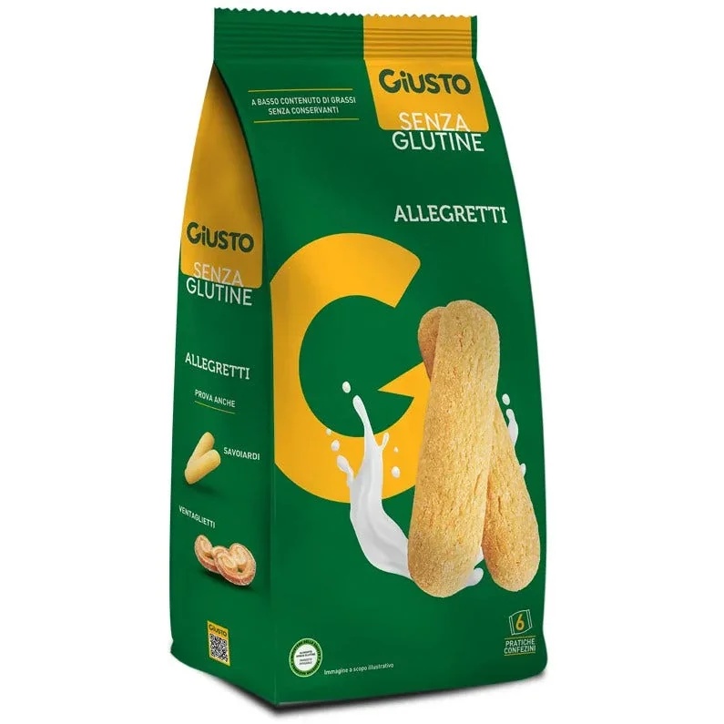 GIUSTO Giusto Glutenvrije Allegretti 180 g Comfort met smaak