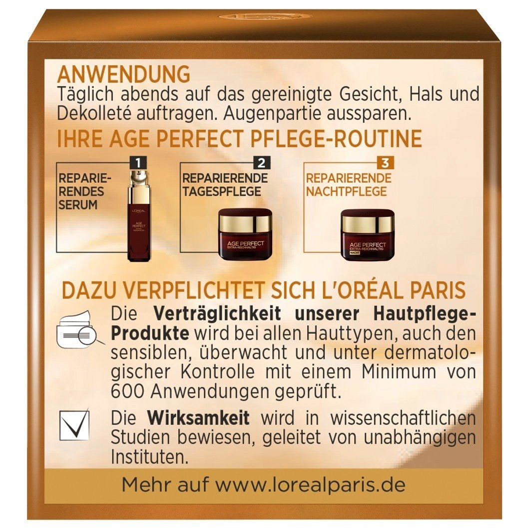L'Oréal Paris Age Perfect nakts krēms ar manukas medu un kalciju - 50 ml