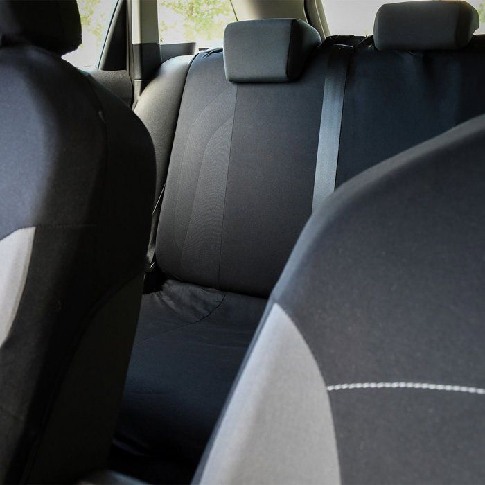 Capas para bancos de carro - XLCOVER - Design dividido - Compatível com airbag - Capas para bancos dianteiros, encostos de cabeça e banco traseiro