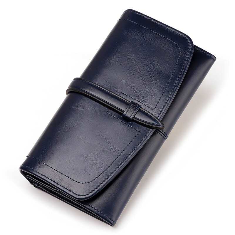Portefeuilles pour femmes, longs et élégants, en cuir de haute qualité, porte-cartes de visite, sac à main classique, portefeuille de marque avec fermeture éclair.
