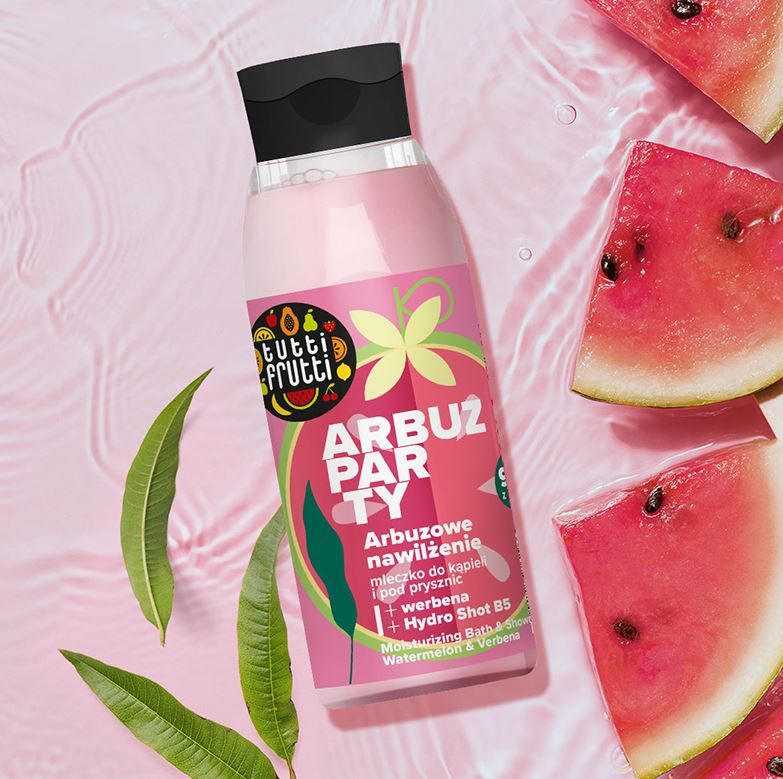 Tutti Frutti Lubenica i Verbena Hydro Shot B5 Hidratantno mlijeko za kupanje i tuširanje Mlijeko za tijelo i losioni za tijelo