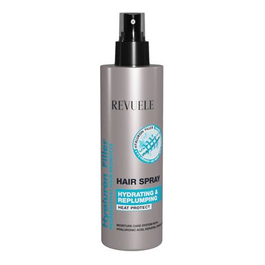 Revuele Haarspray met Hyaluron Filler, Hittebeschermende Haarspray, Hydraterende Spray 200 ml