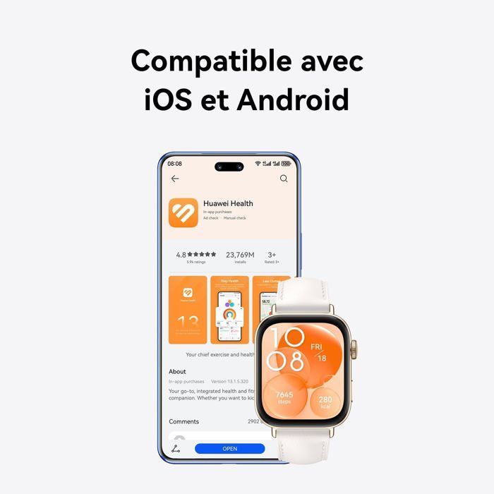 Montre bluetooth - montre connectee - montre intelligente Huawei - 1